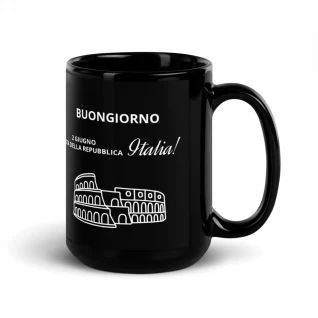 Black Glossy Mug
