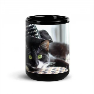 Black Glossy Mug