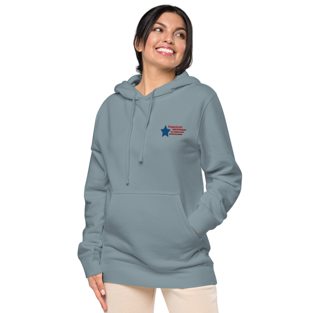 American freedom Unisex pigment-dyed hoodie