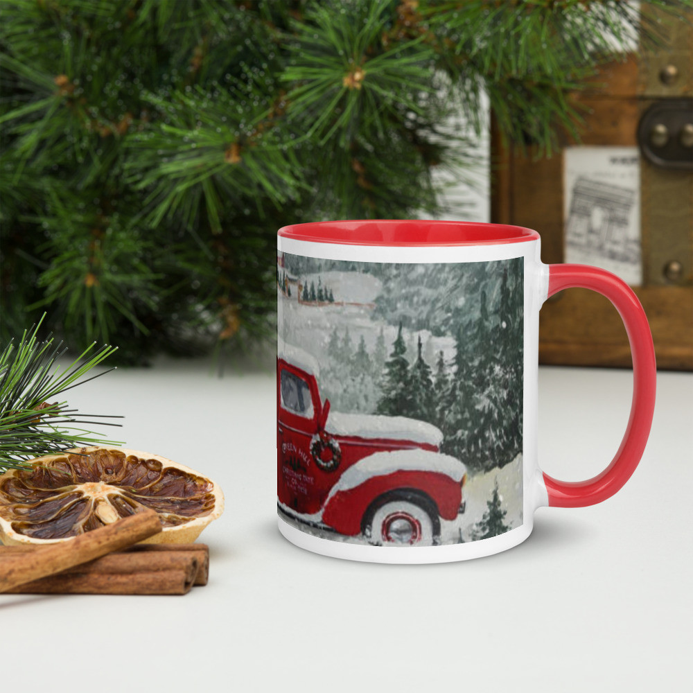 Christmas Mug with Color Inside