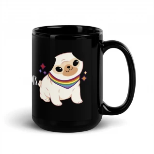 Pets Black Mug
