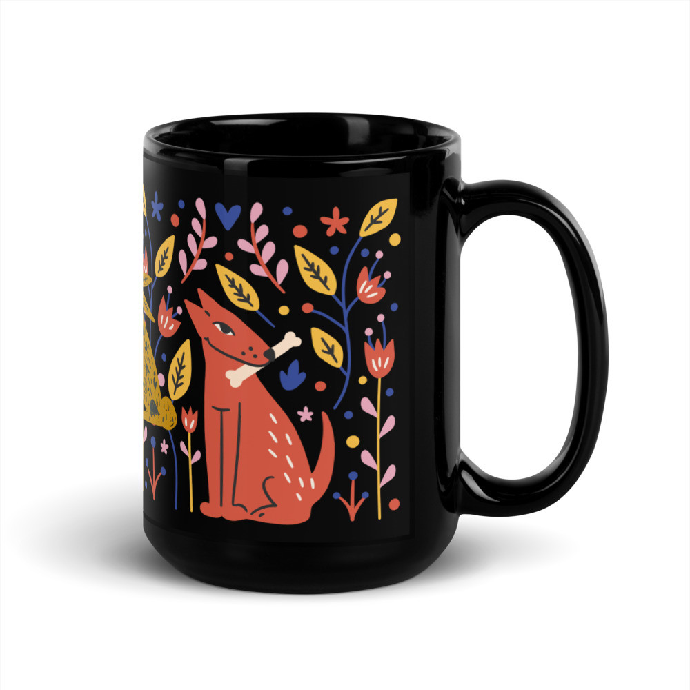 Pets Black Mug