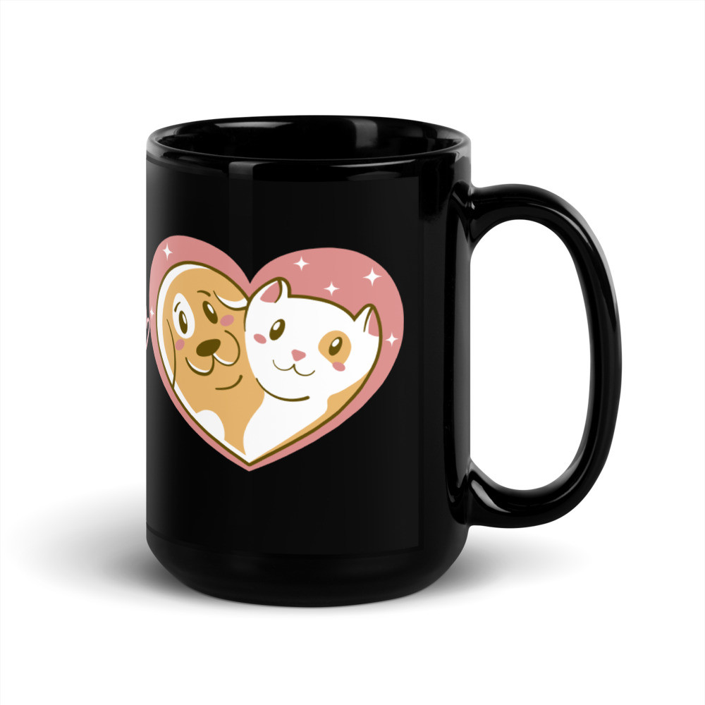 Pets Black Mug