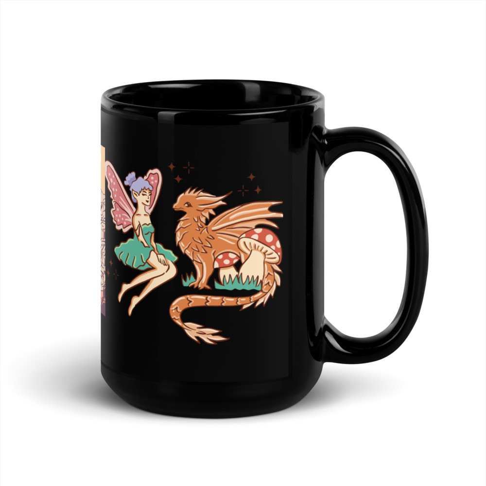 Pets Black Mug