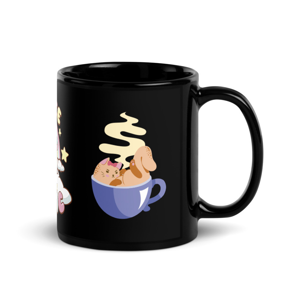 Pets Black Mug