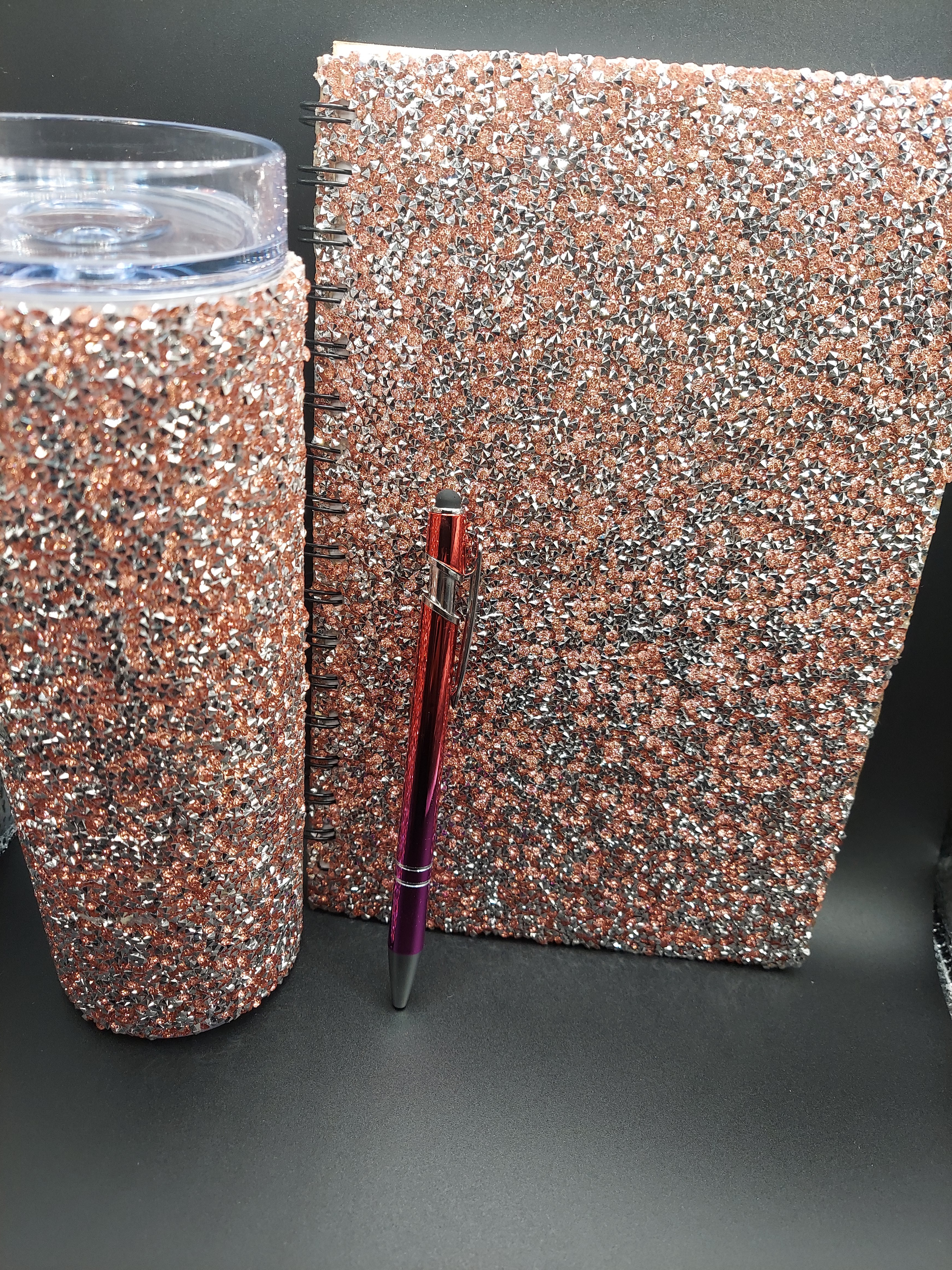 Crystal Rhinestone Tumbler Set