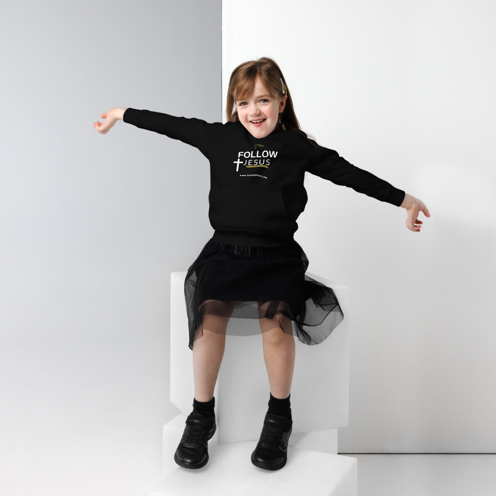 Kids eco Follow Jesus hoodie