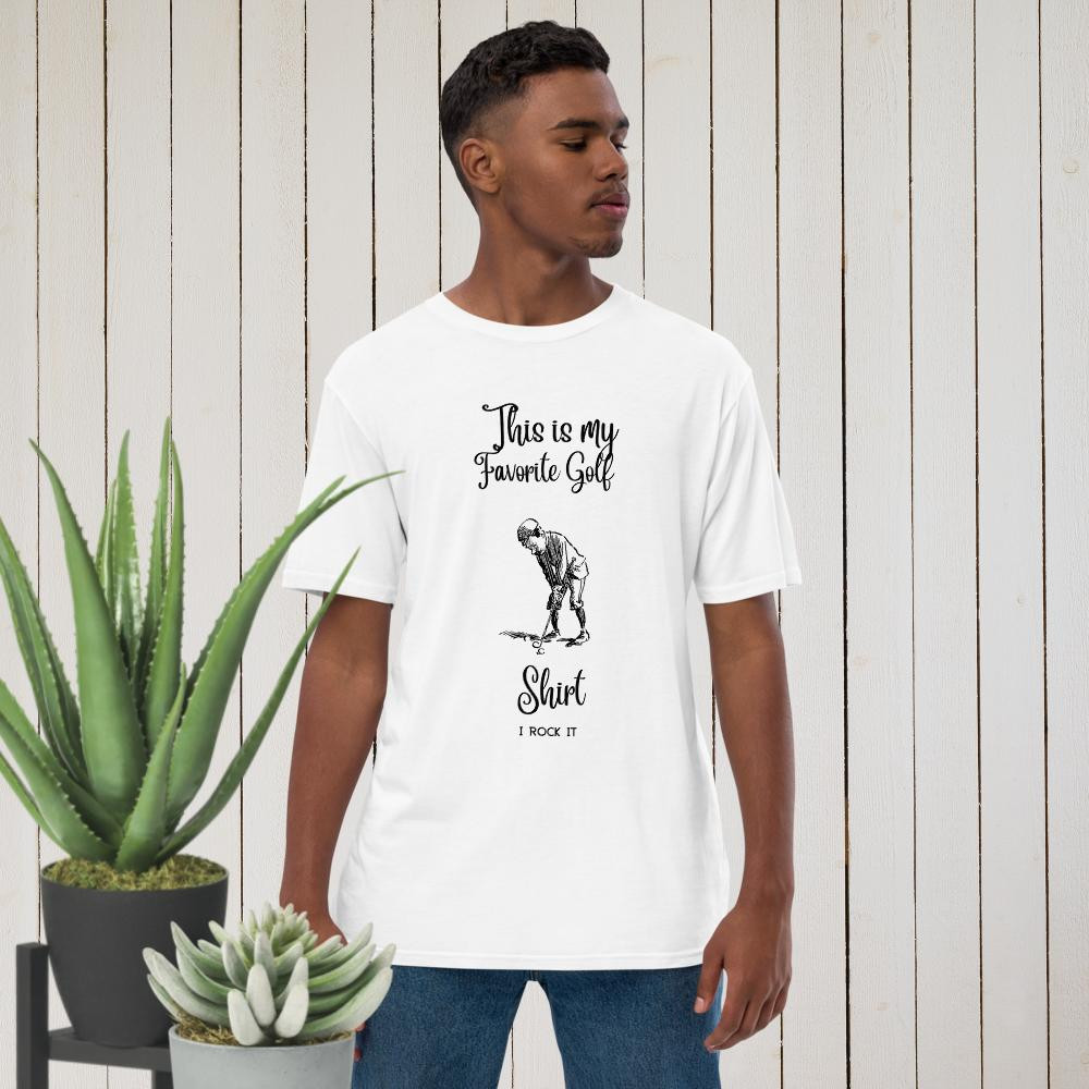 Unisex premium viscose hemp t-shirt: This is My Favorite Golf Shirt