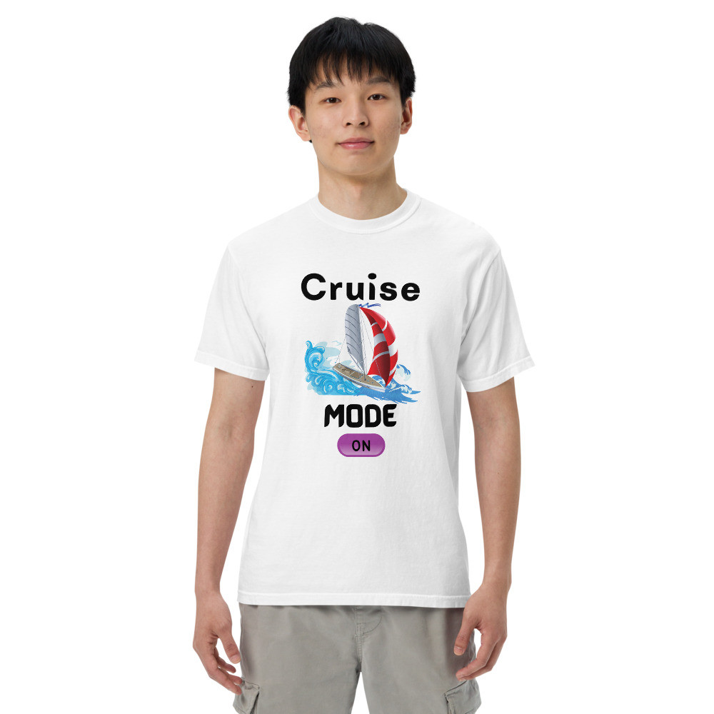 Men’s garment-dyed heavyweight t-shirt: Cruise Mode