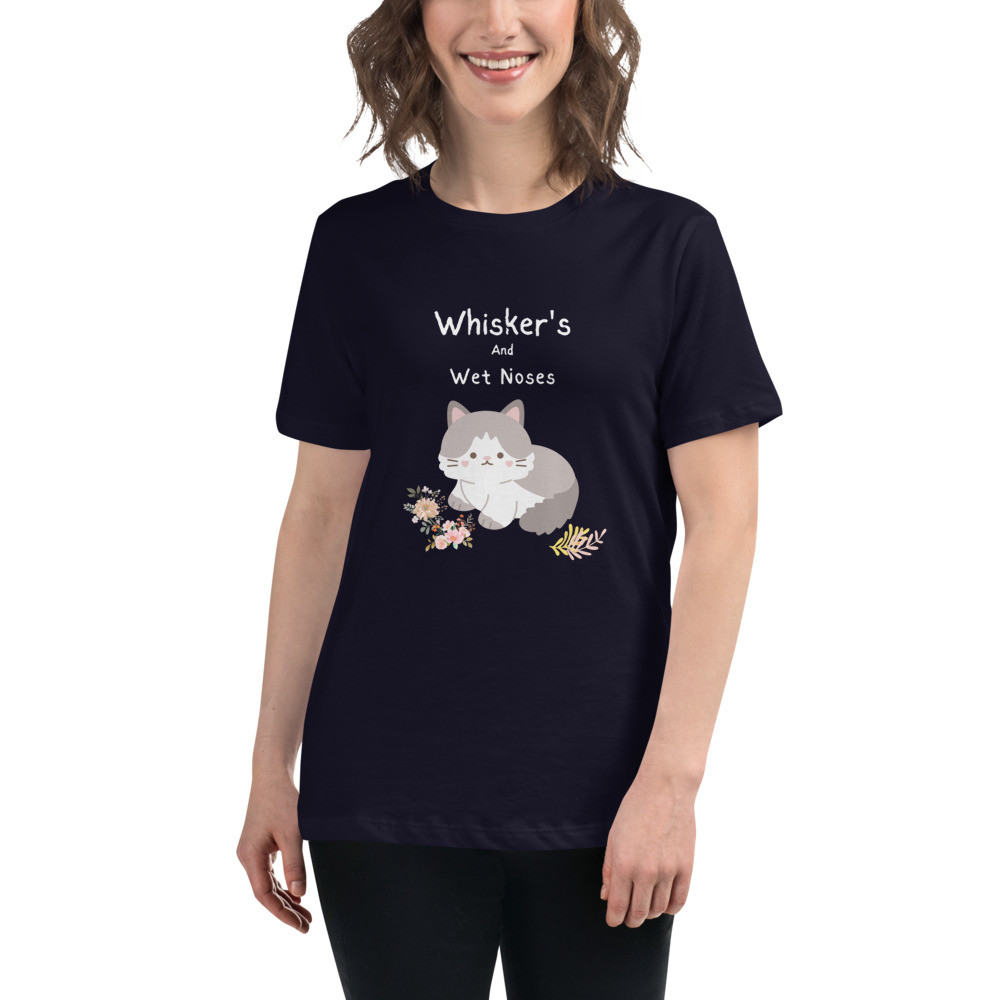 Women's Relaxed T-Shirt: Whicker's & Wet Noses