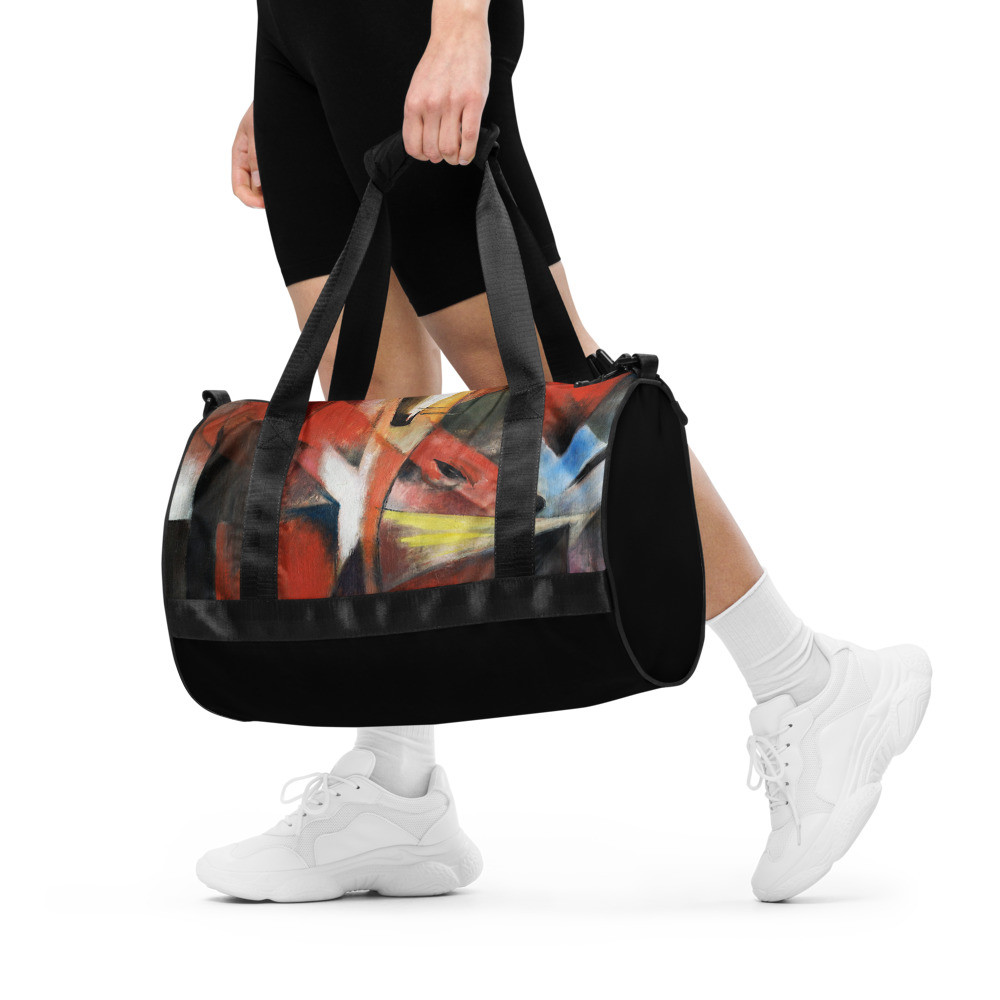 All-over print gym bag: Red Fox
