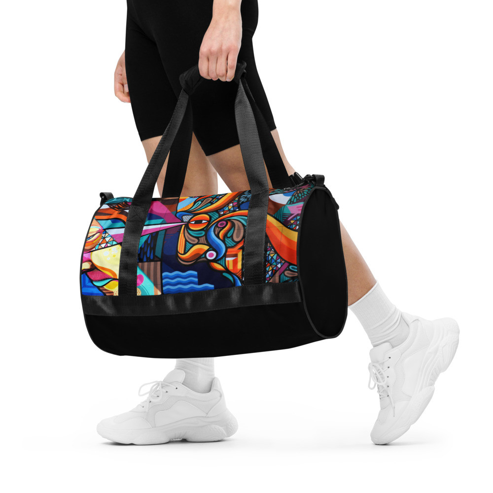 All-over print gym bag: Abstract