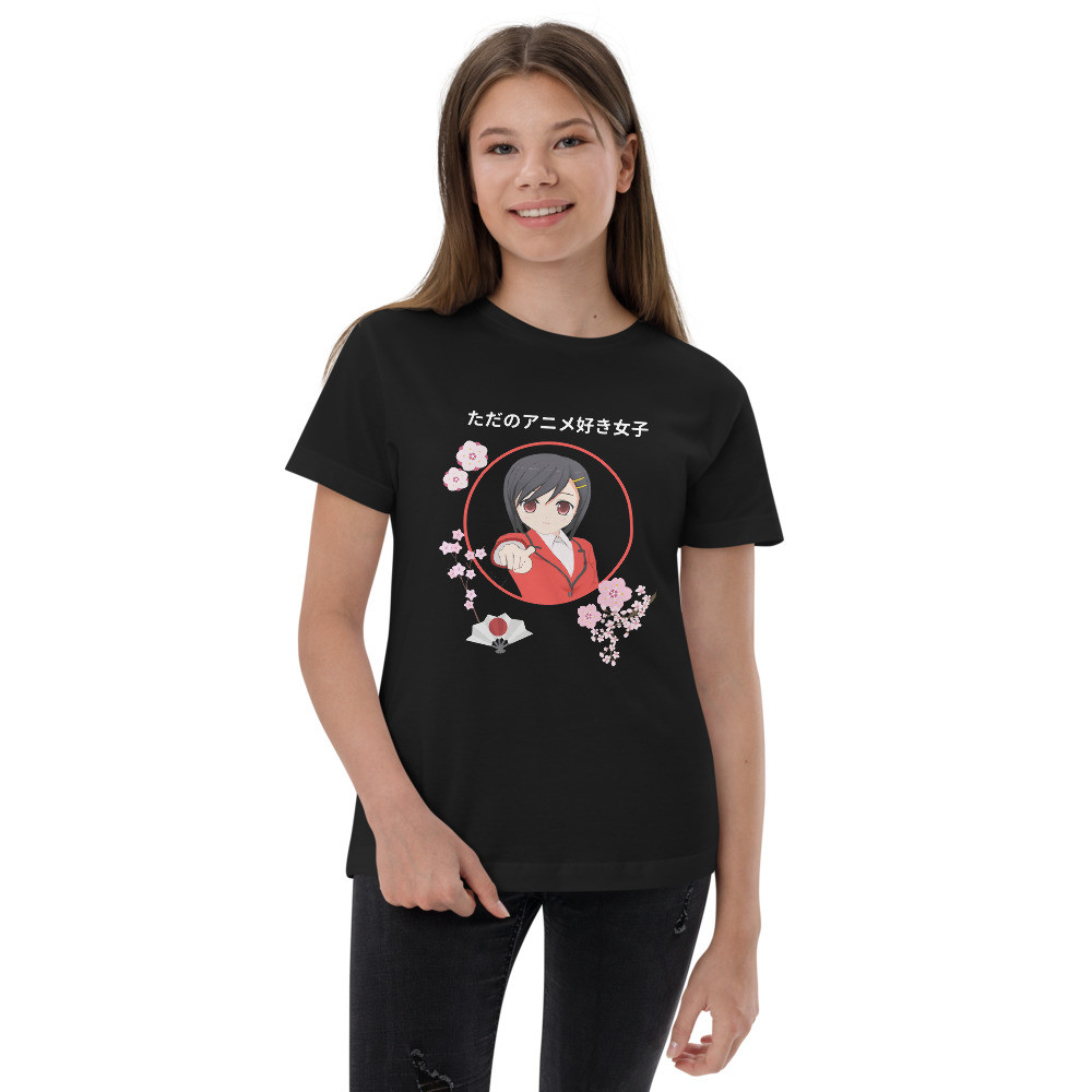 Youth jersey t-shirt: Just A Girl Who Loves Anime