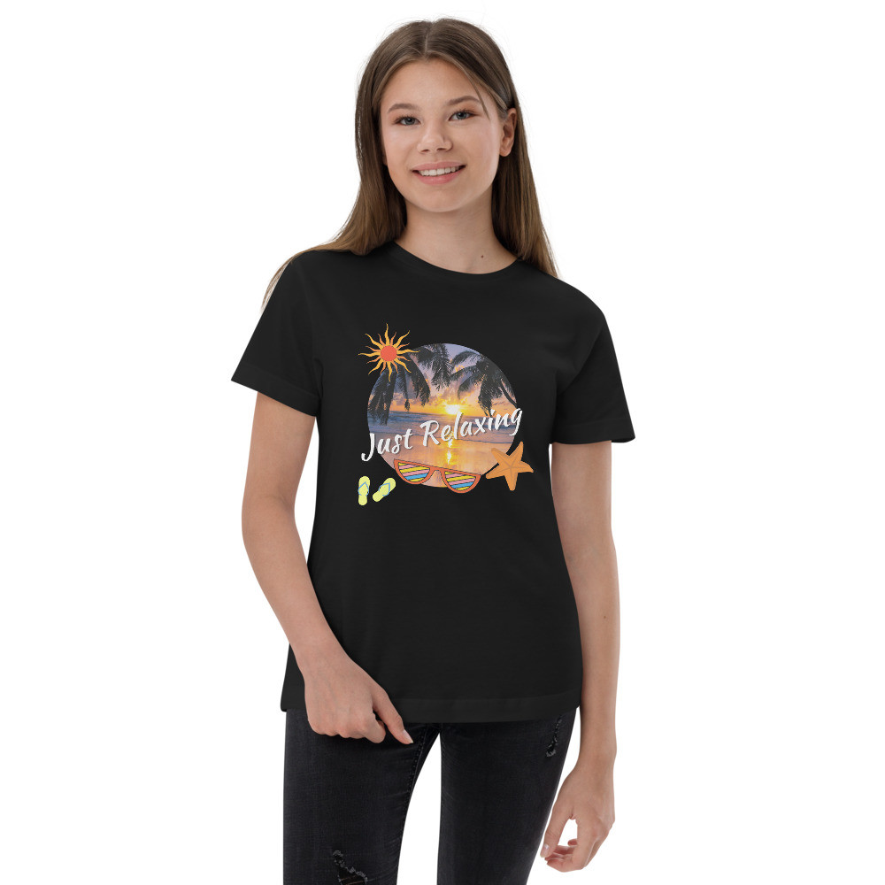 Youth jersey t-shirt: Just Relaxing