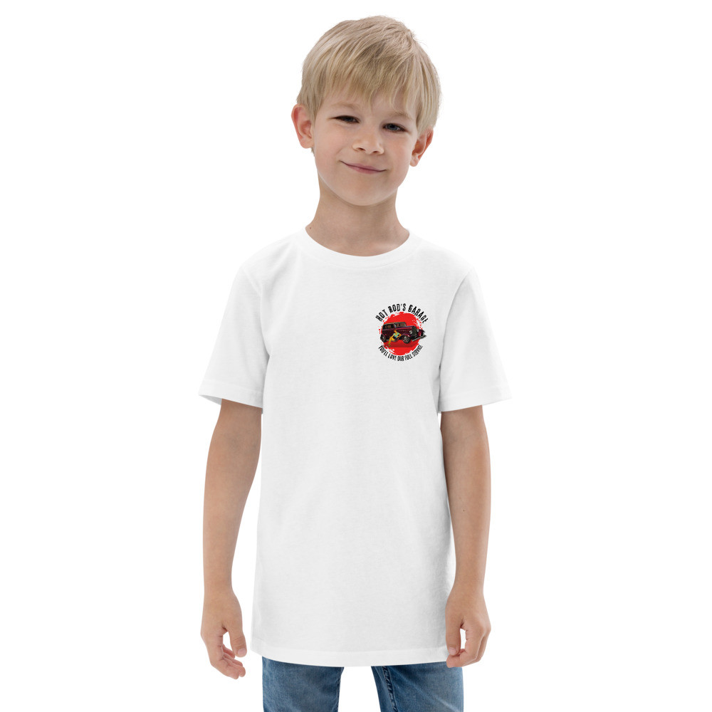 Youth jersey t-shirt: Hot Rod's Garage