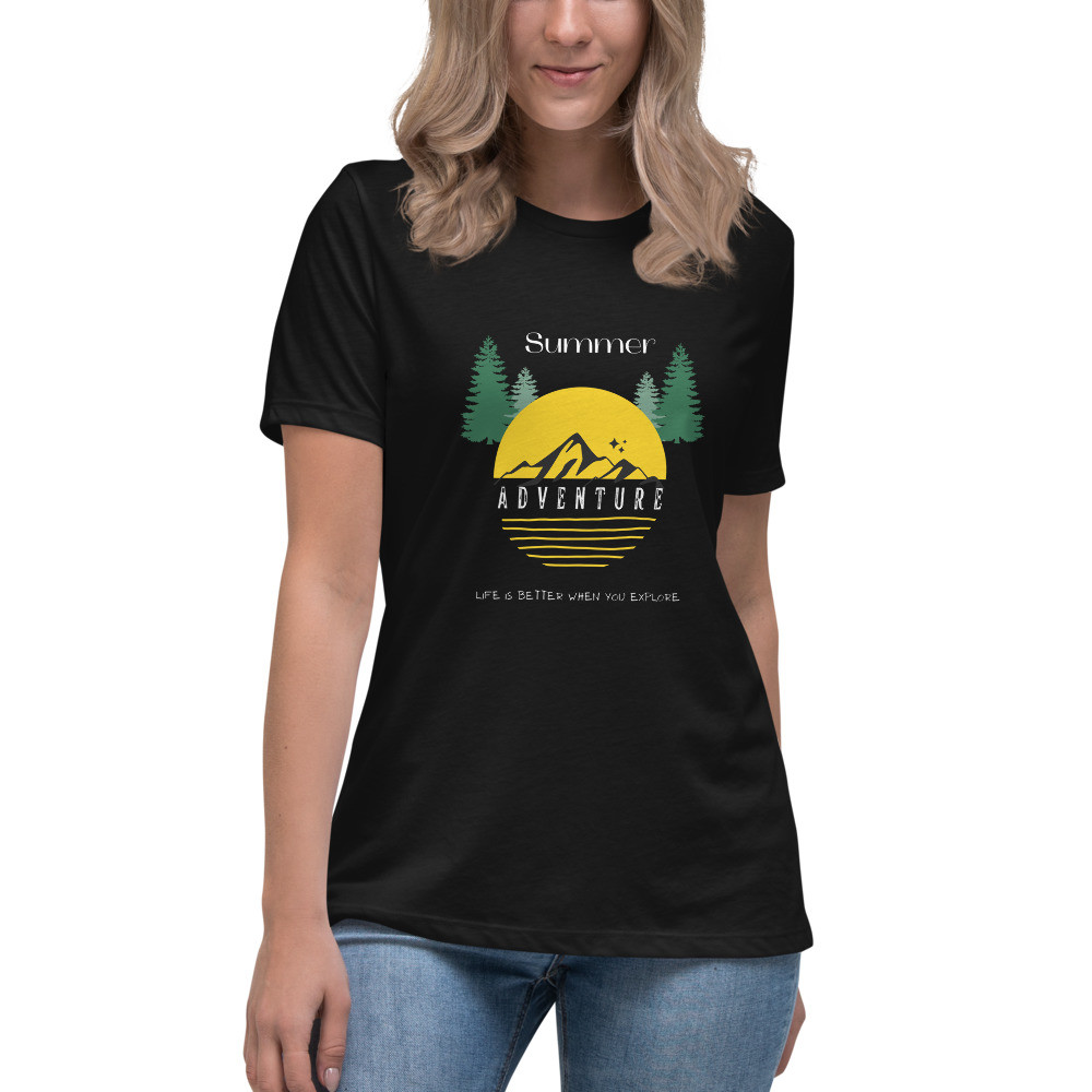 Women's Relaxed T-Shirt: Summer Adventure