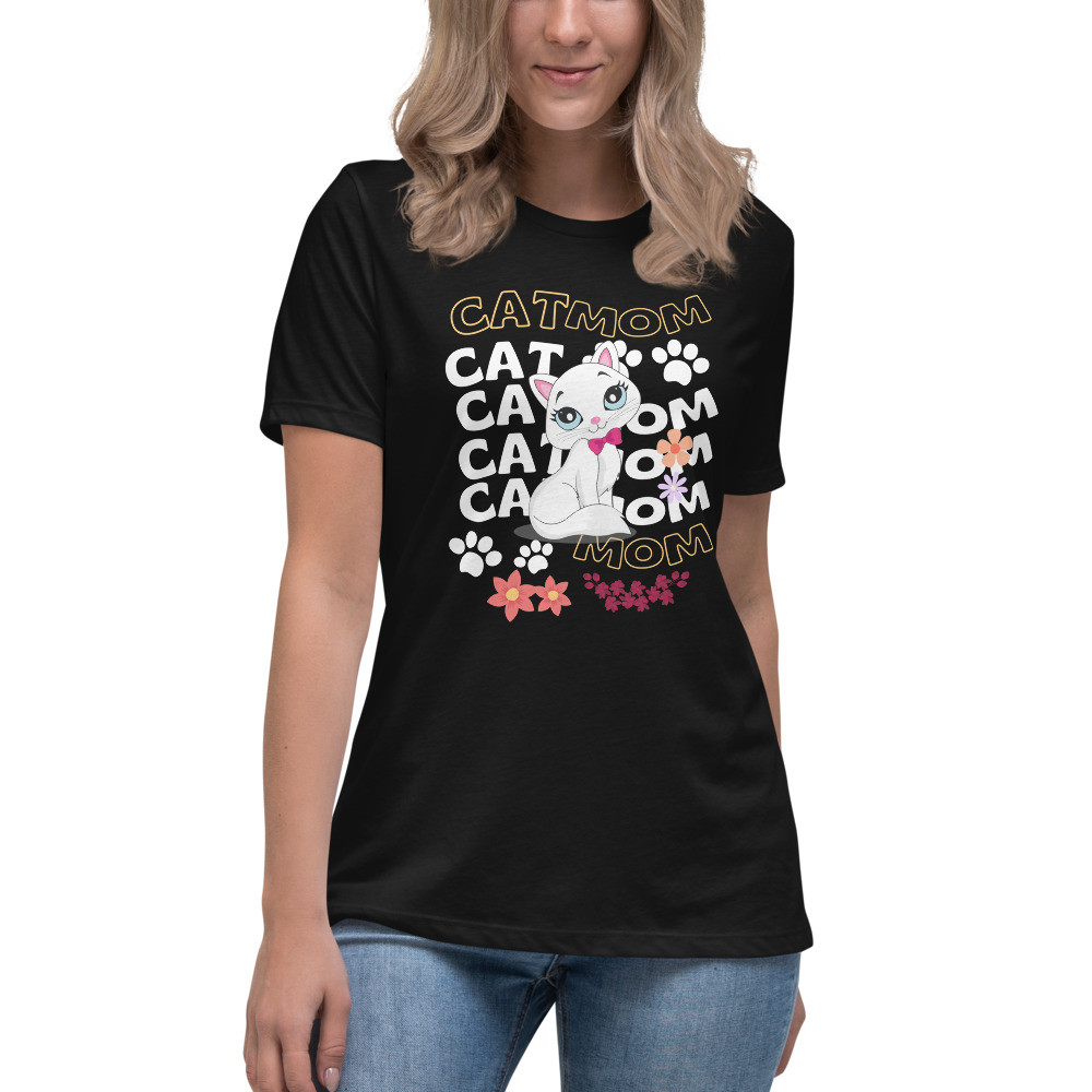 Women's Relaxed T-Shirt: Cat Mom II
