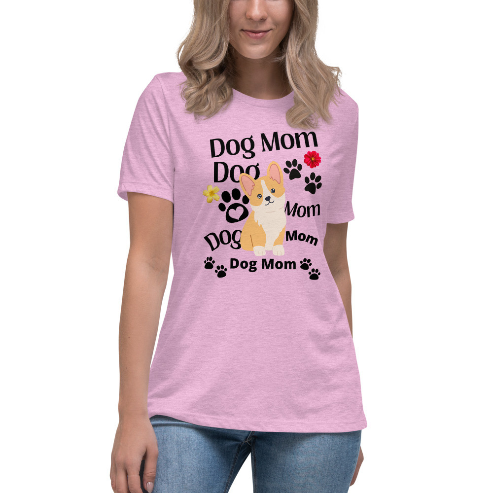 Women's Relaxed T-Shirt: Dog Mom