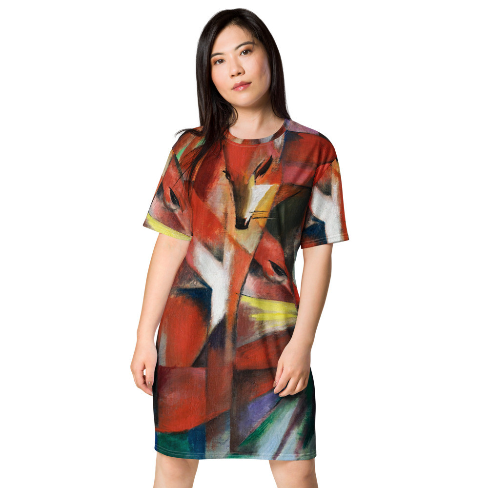 T-shirt dress: Red Fox