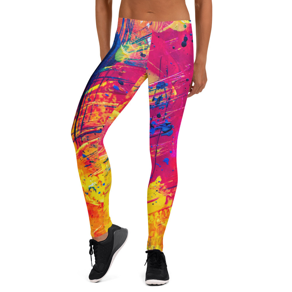 Leggings: Red & Yellow Heat