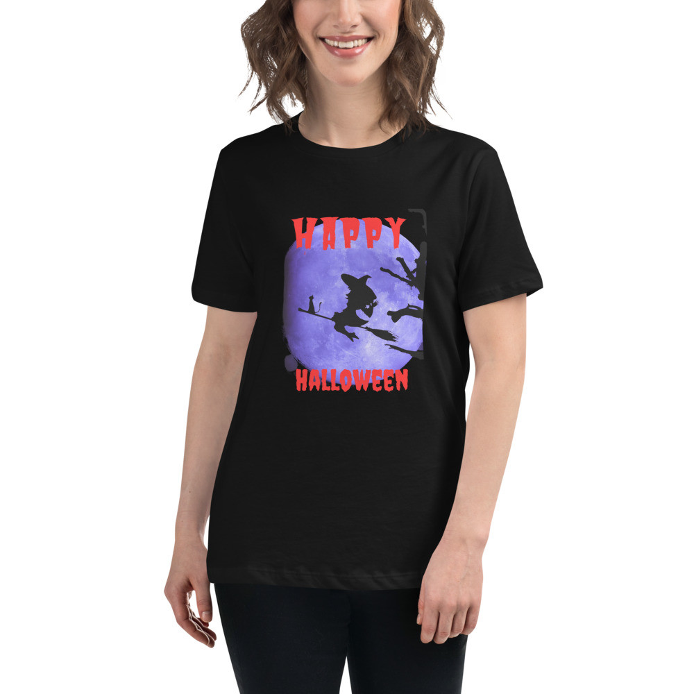 Women's Relaxed T-Shirt: Happy Halloween