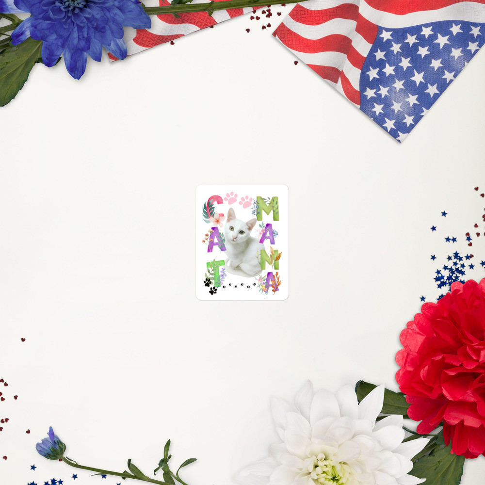 Bubble-free stickers: Cat Mama