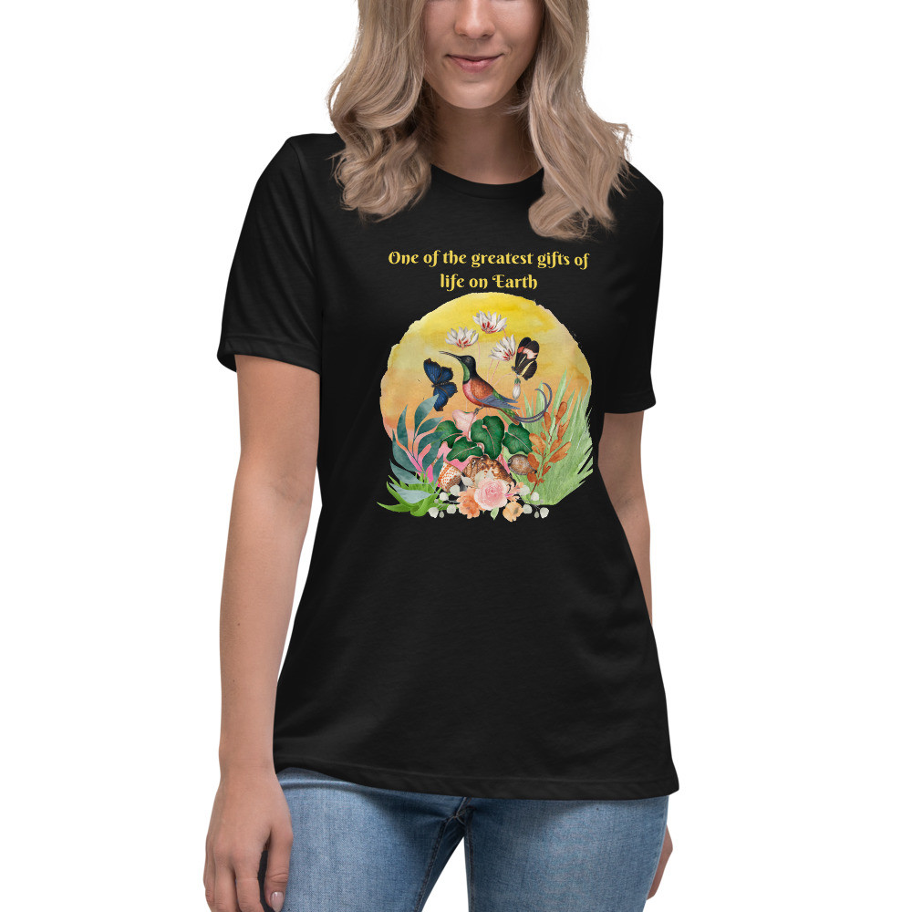 Women's Relaxed T-Shirt: Birds, One Of The Greatest Gifts