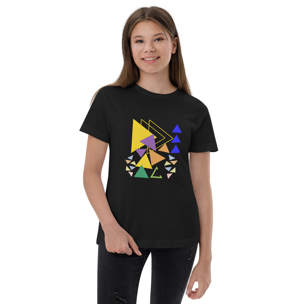 Youth jersey t-shirt: Triangles