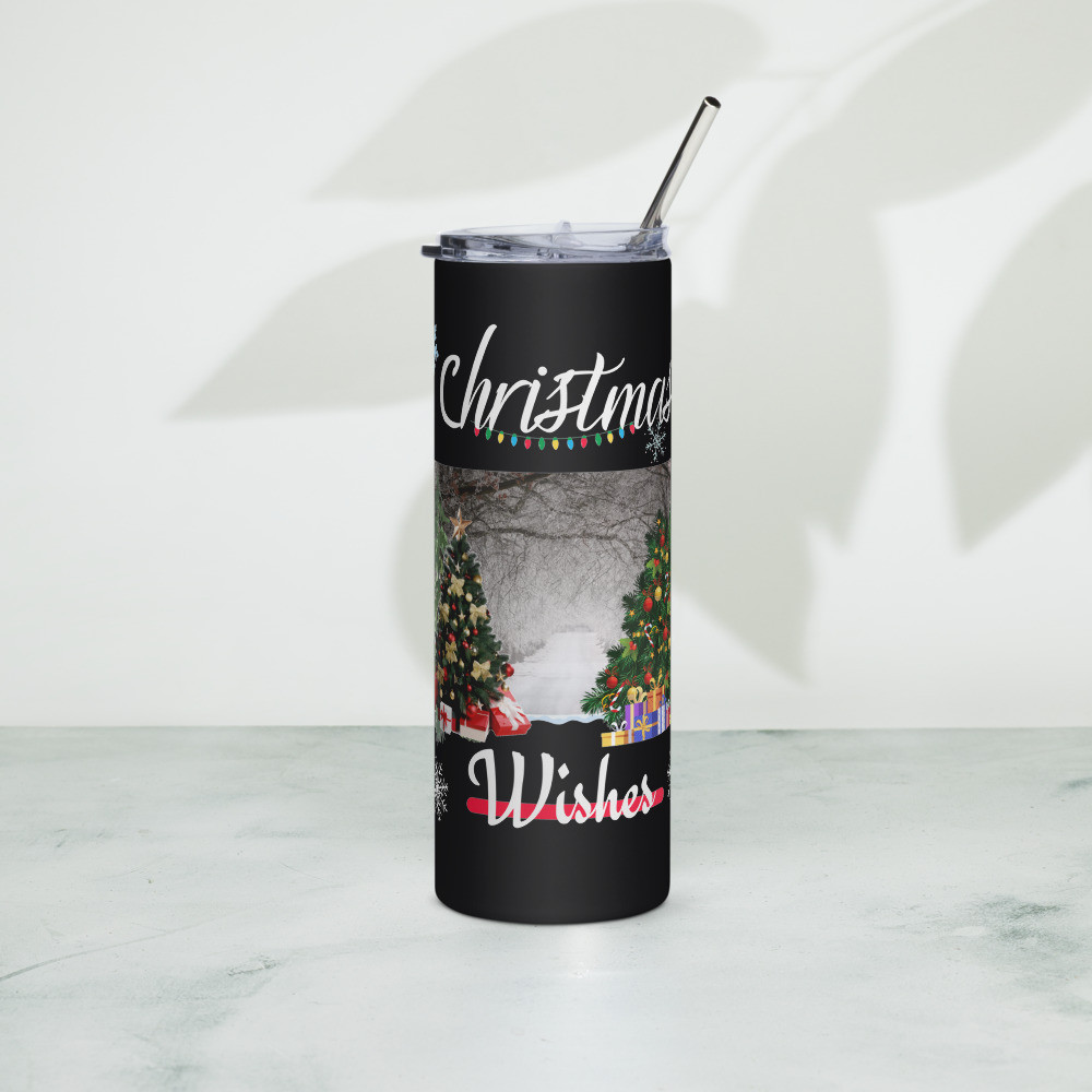 Stainless steel tumbler: Christmas Wishes