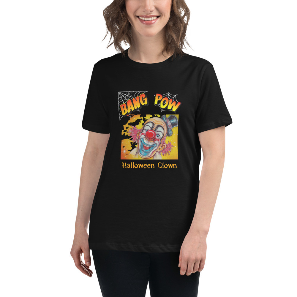 Women's Relaxed T-Shirt: Halloween Clown