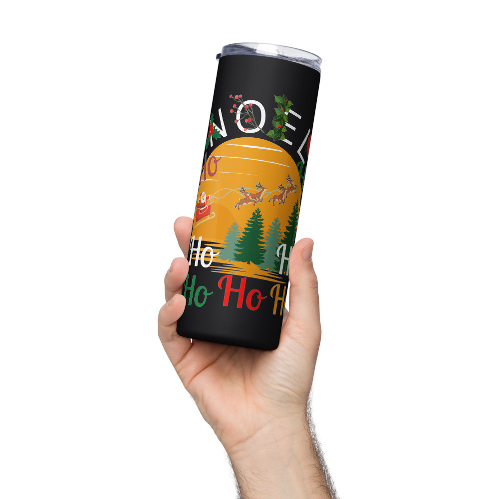 Stainless steel tumbler: Noel, HO, HO