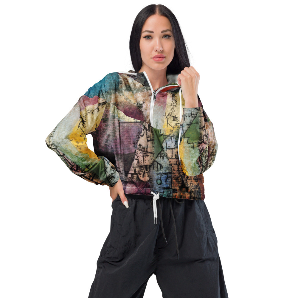 Women’s cropped windbreaker: Purple Haze