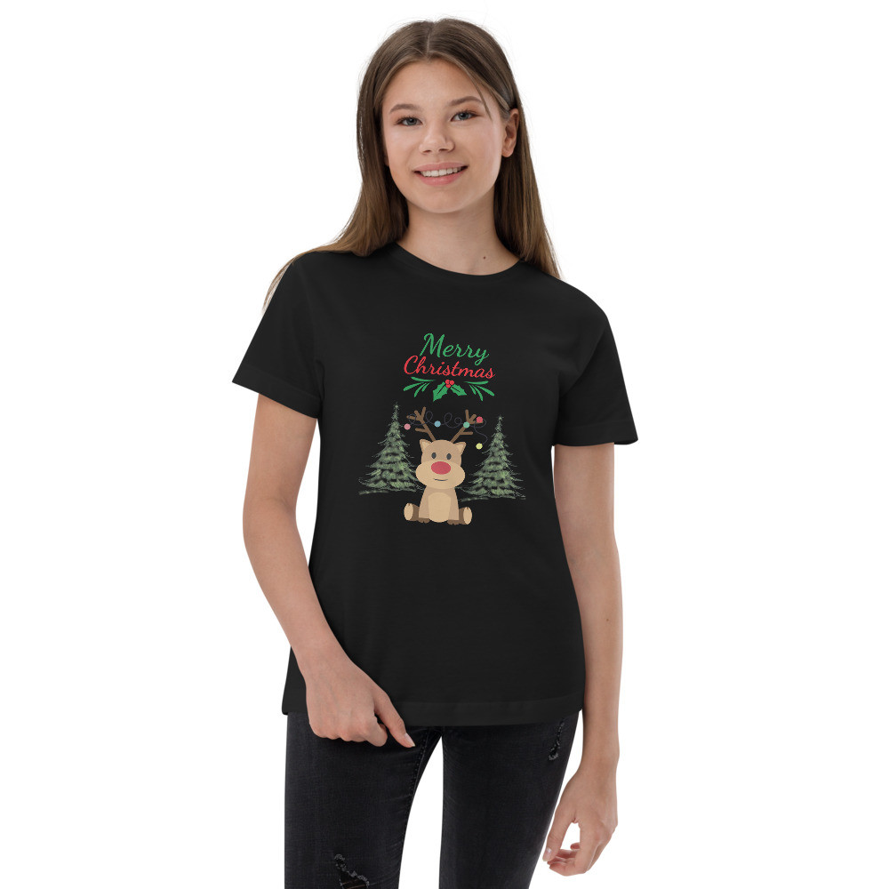 Youth jersey t-shirt: Merry Christmas