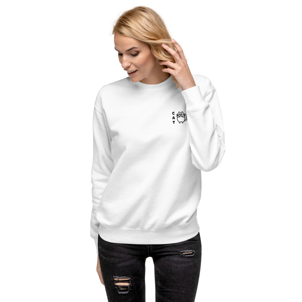 Unisex Premium Sweatshirt: Cat Mom