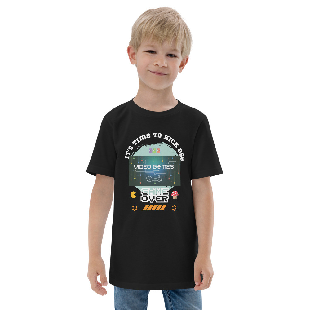 Youth jersey t-shirt: Video Games Beware
