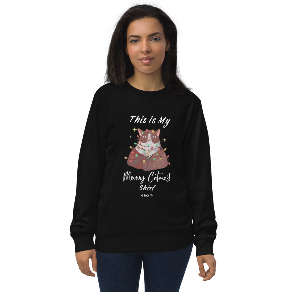 Unisex organic sweatshirt: This Is My Merry Christmas Shirt