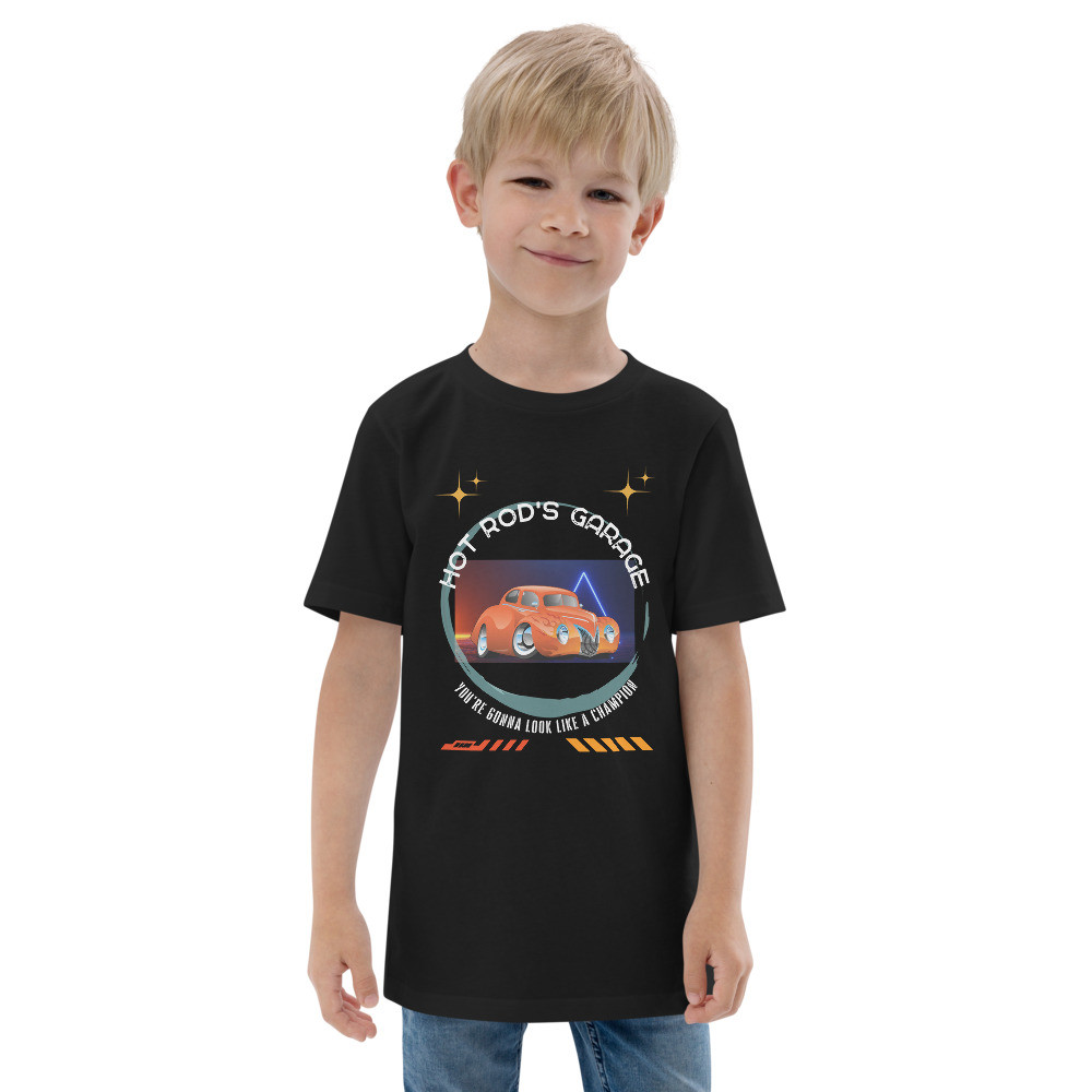 Youth jersey t-shirt: Hot Rod's Garage