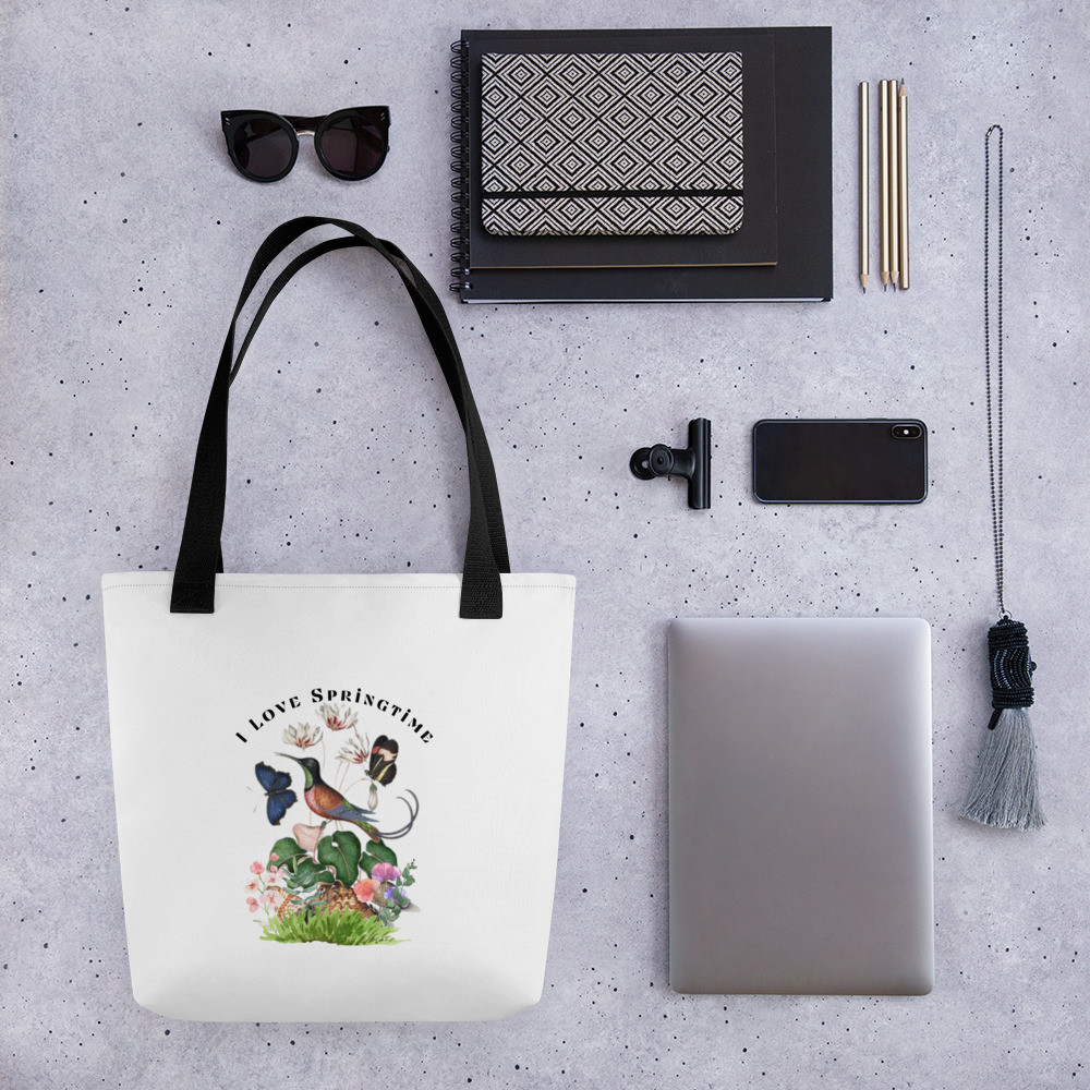 Tote bag: I Love Springtime