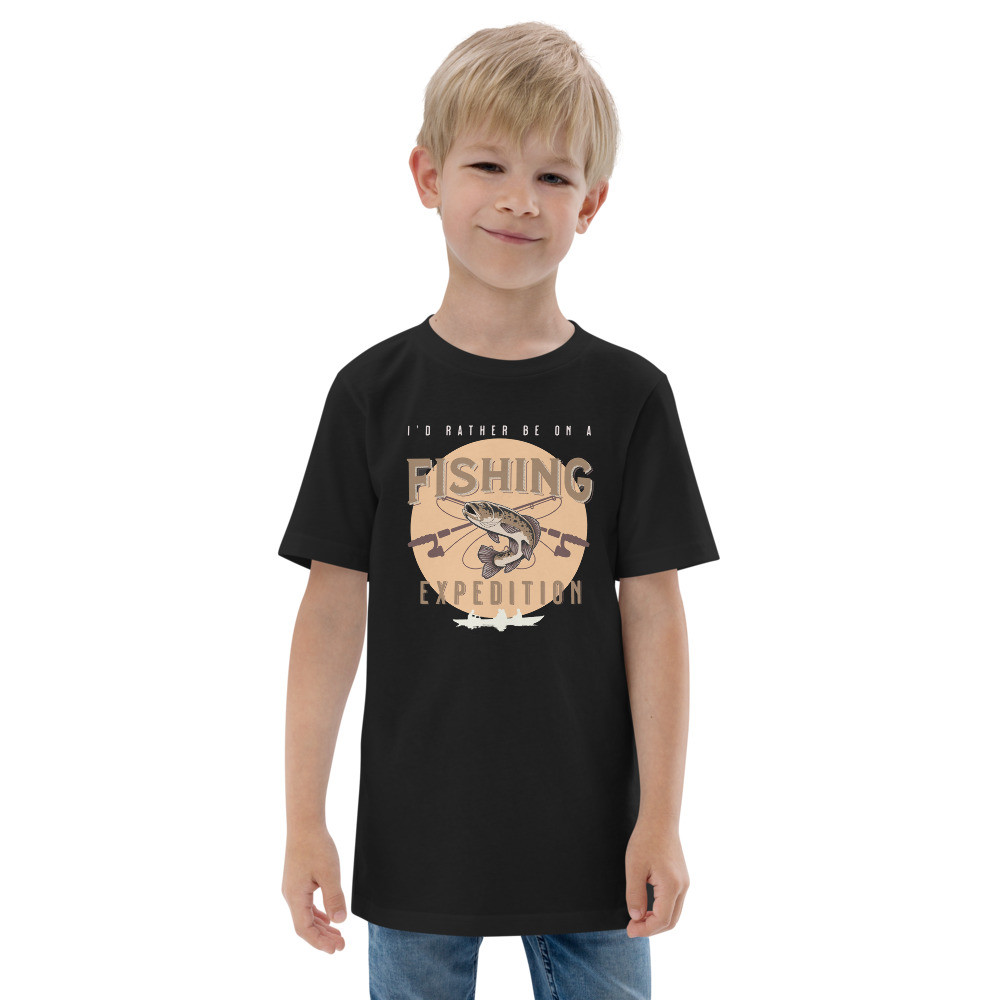 Youth jersey t-shirt: I'd Rather Be On A Fishing Expedition