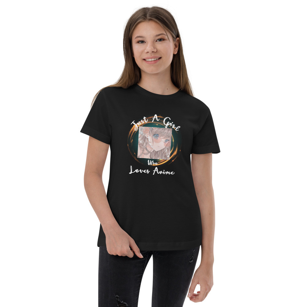 Youth jersey t-shirt: Just A Girl Who Loves Anime