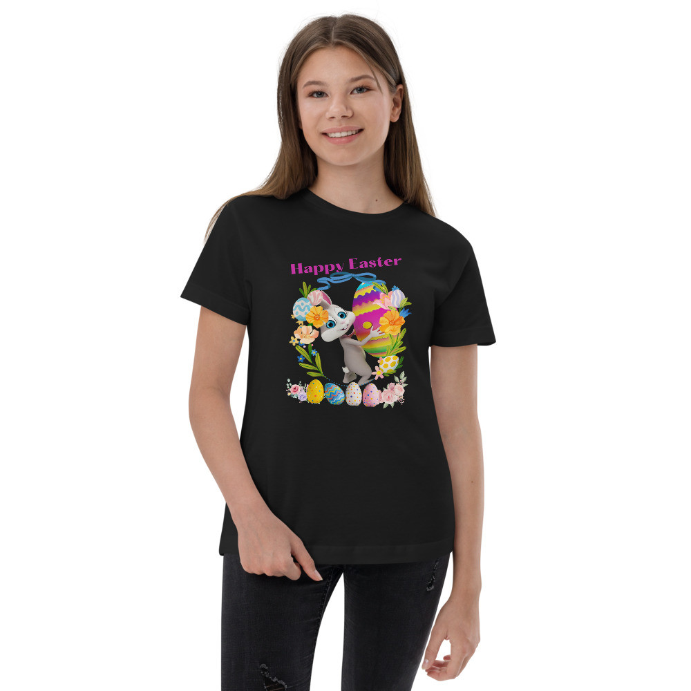 Youth jersey t-shirt: Happy Easter