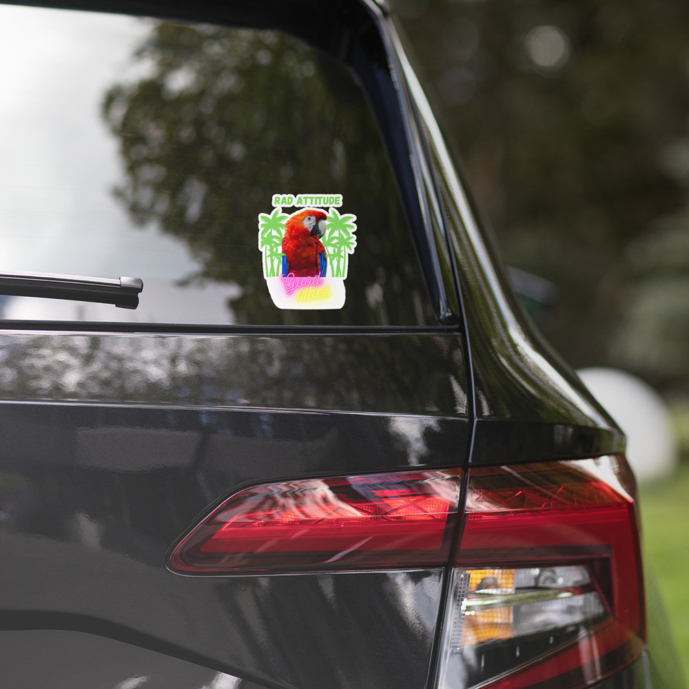Bubble-free stickers: Rad Attitude