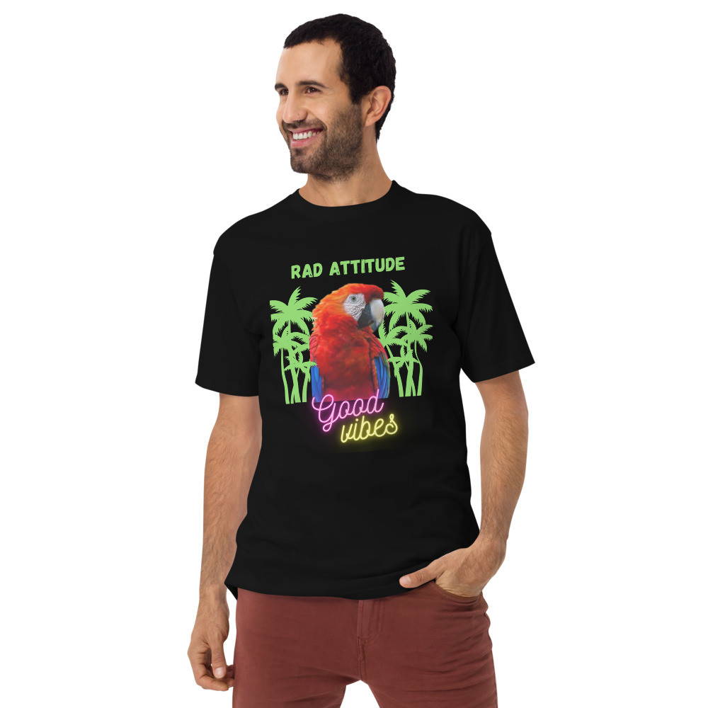 Men’s premium heavyweight tee: Rad Attitude