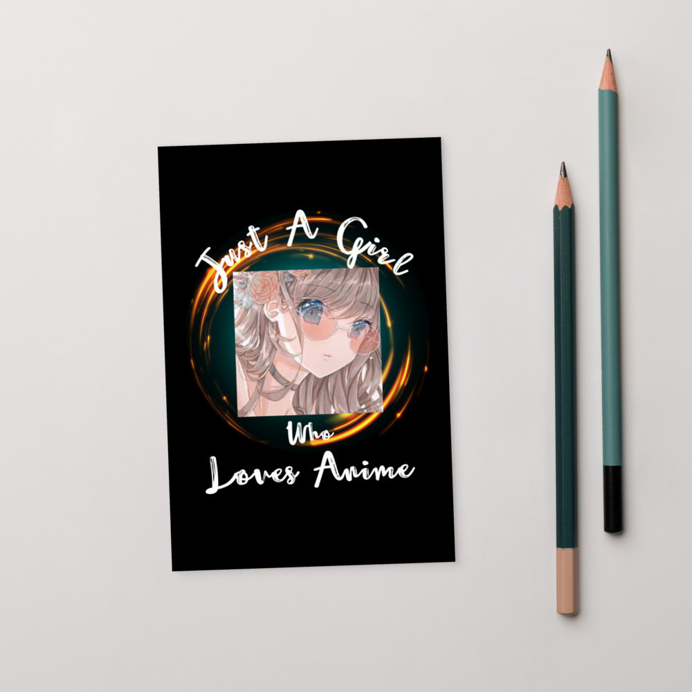 Standard Postcard: Just A Girl Who Loves Anime