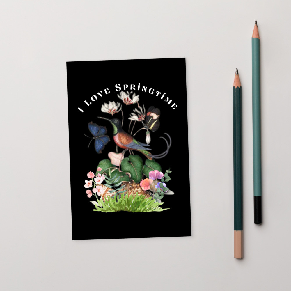 Standard Postcard: I Love Springtime