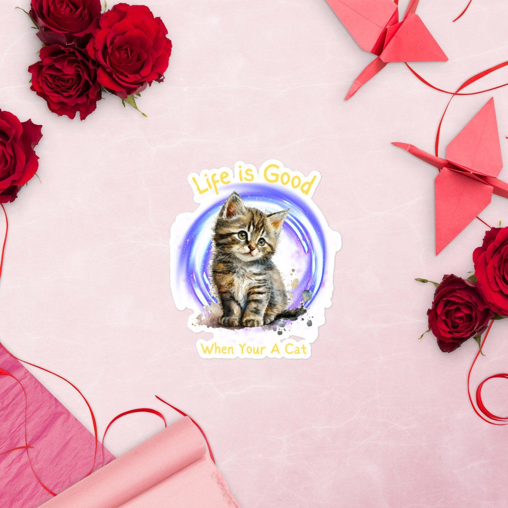 Bubble-free stickers: Life Is Good