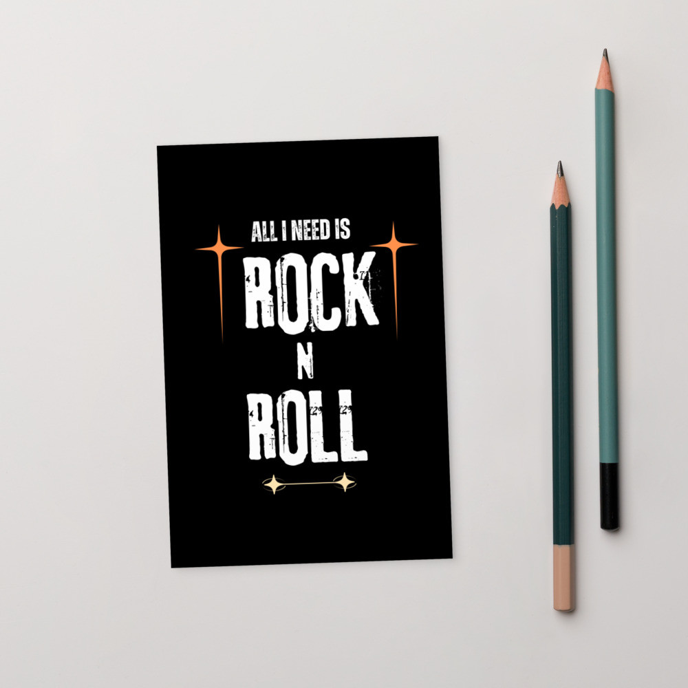 Standard Postcard: All I Need Is Rock N Roll