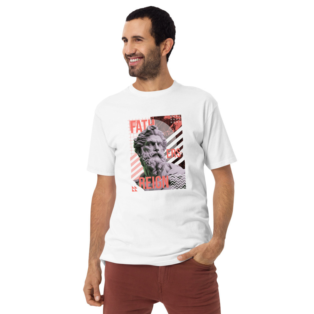 Men’s premium heavyweight tee: Father's Reign