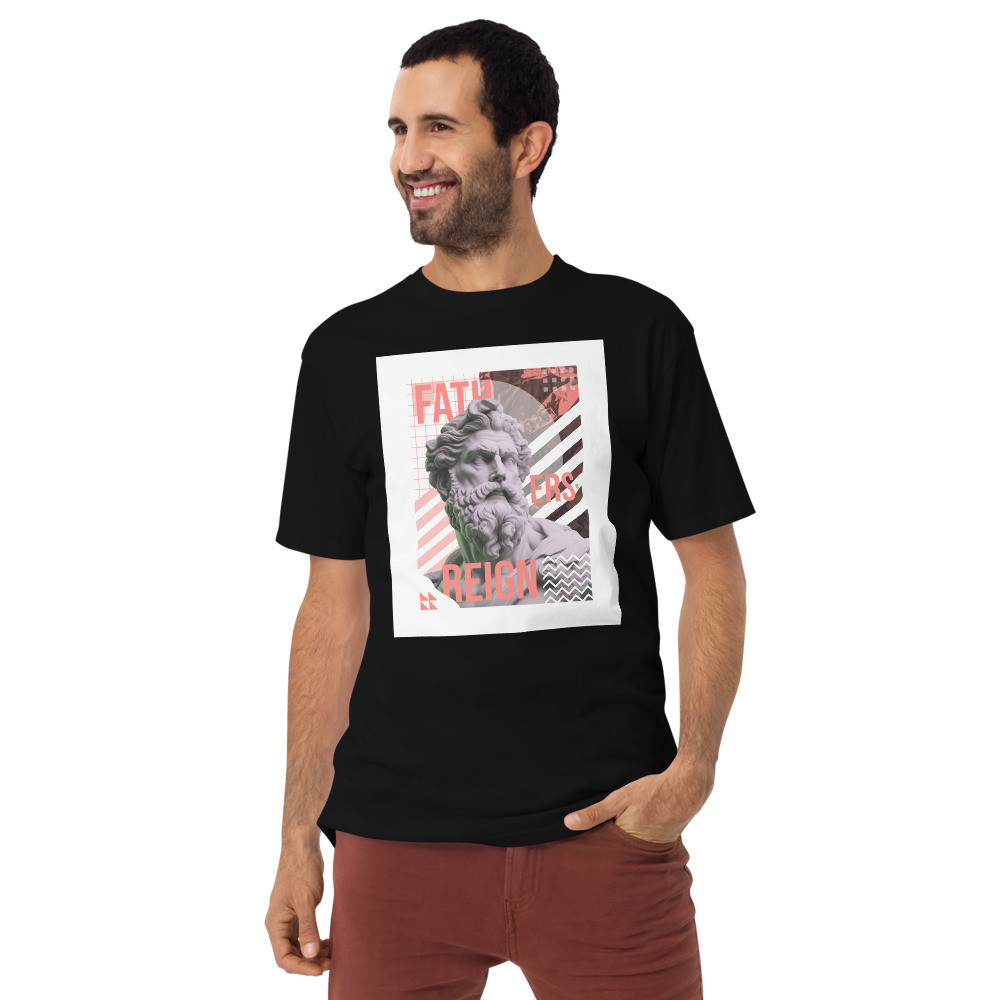 Men’s premium heavyweight tee: Father's Reign
