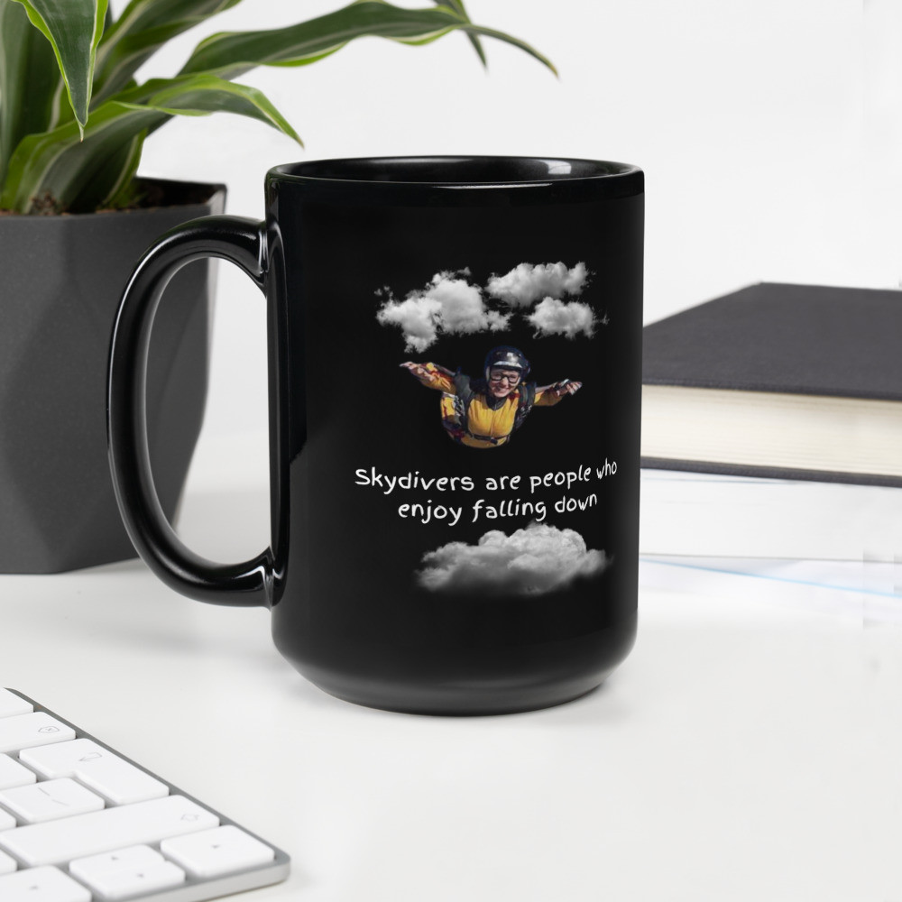 Black Glossy Mug: Sky Driving III
